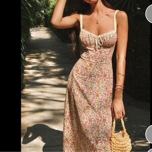 Commense Floral Midi Dress